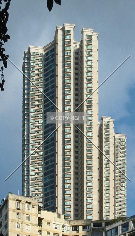 Tower 1 with Tower 2 in background from Caine Road