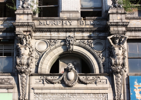 Facade detail above the front entrance