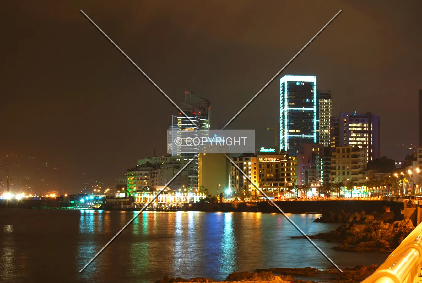 Hotel District seen from the Corniche