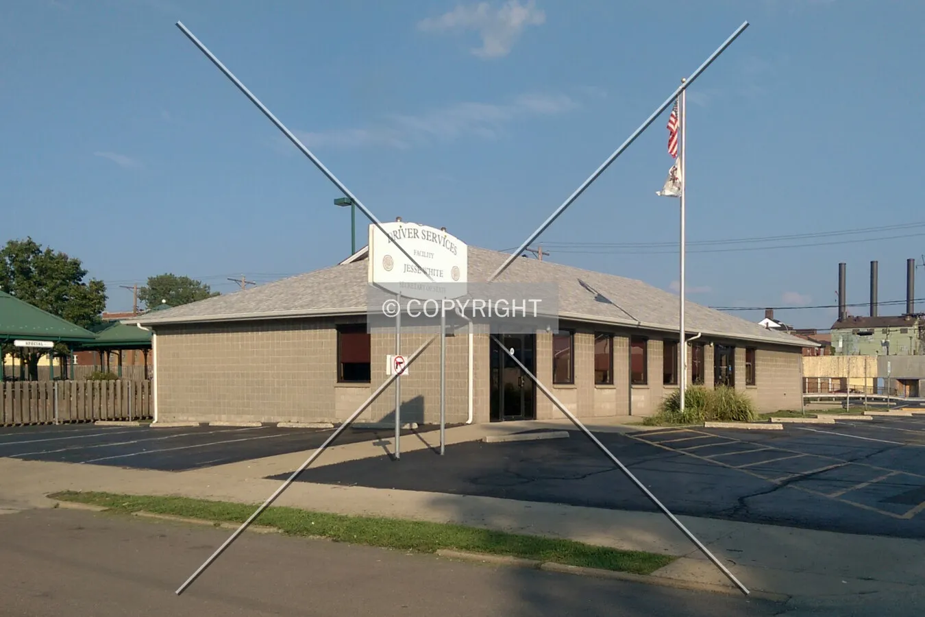 View from the northwest; August 18, 2014