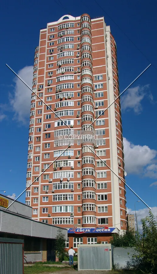 Looking up from the west