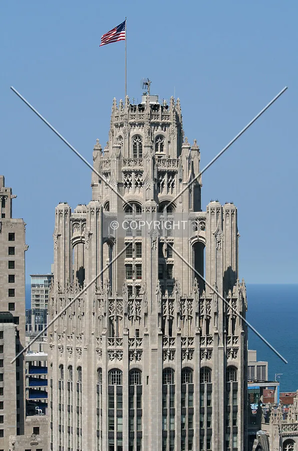 View of the top from Mather Tower