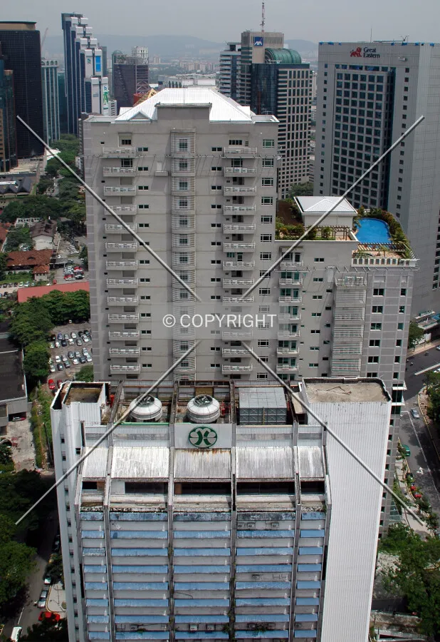 Rear of the building