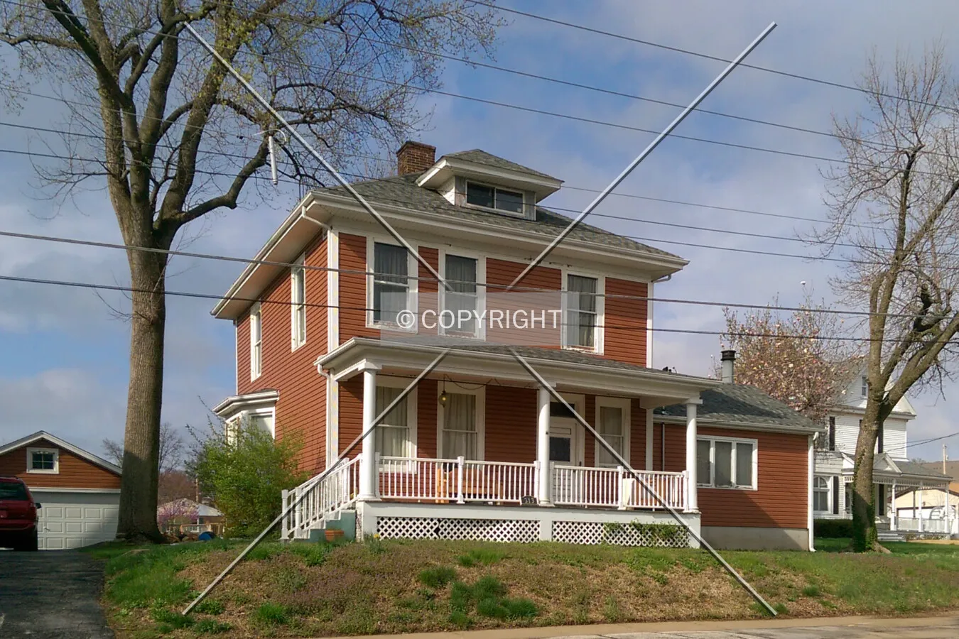 View from the southwest; April 7, 2015