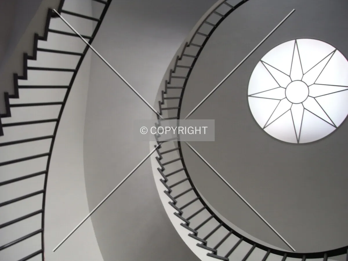 View up the stairway of Kollegienhaus Basel