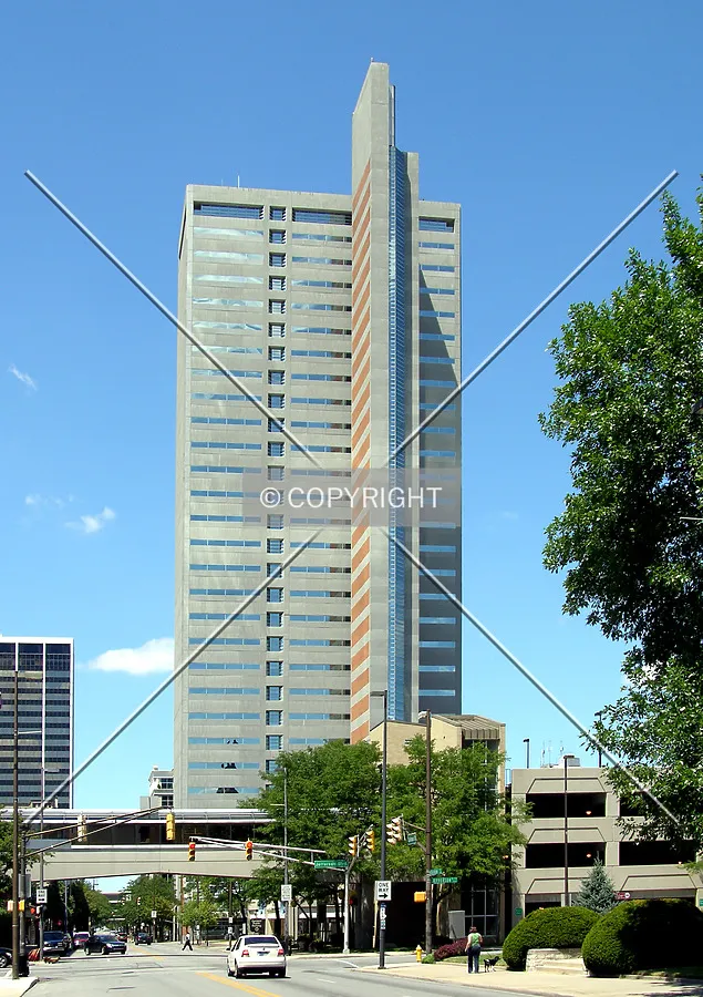 From South Calhoun Street to the south