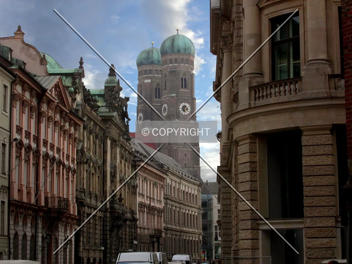 The cathedral as seen from a surrounding street