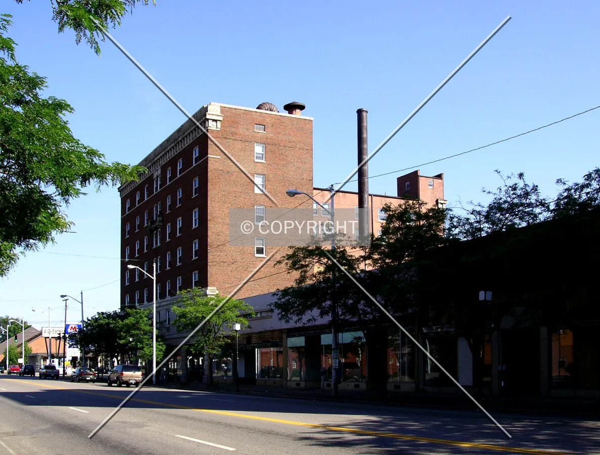Looking southeast from Winchester Avenue