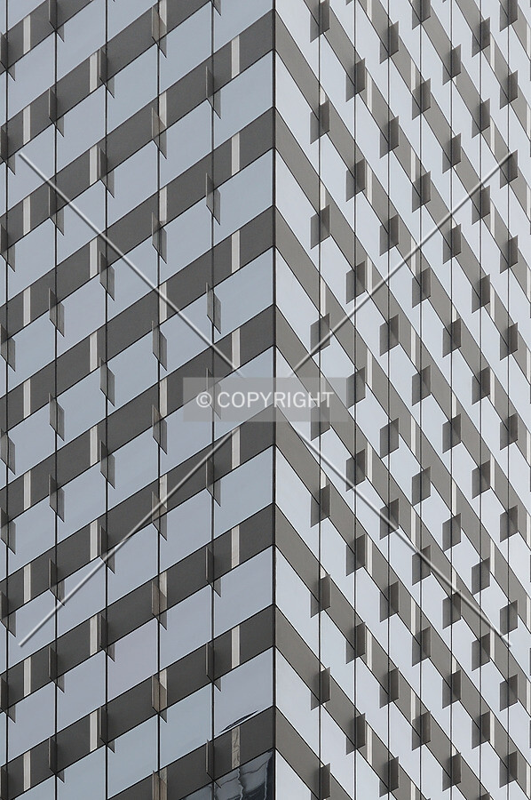 Facade on a cloudy day
