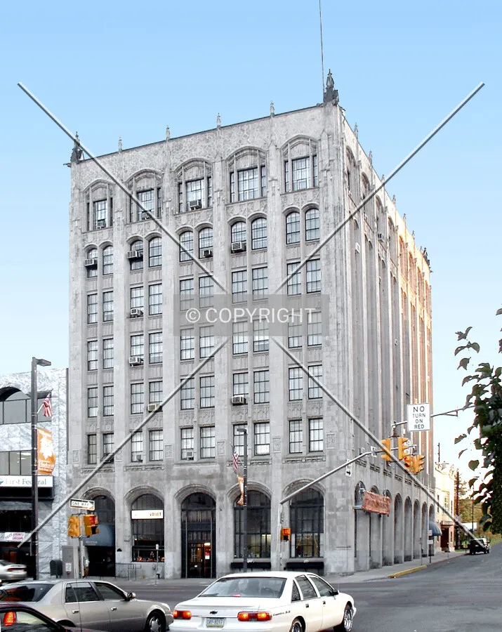 View from the north along Wyoming Street