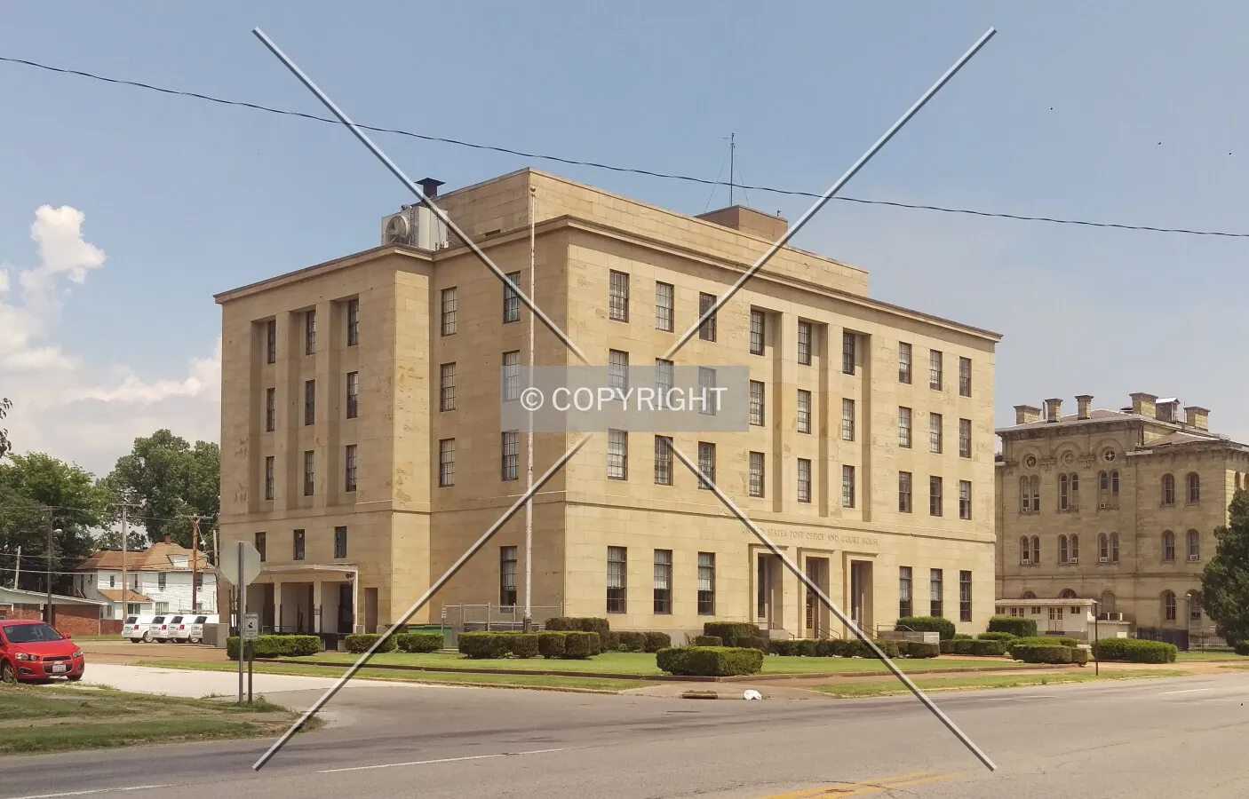 Northwest view; July 4, 2019