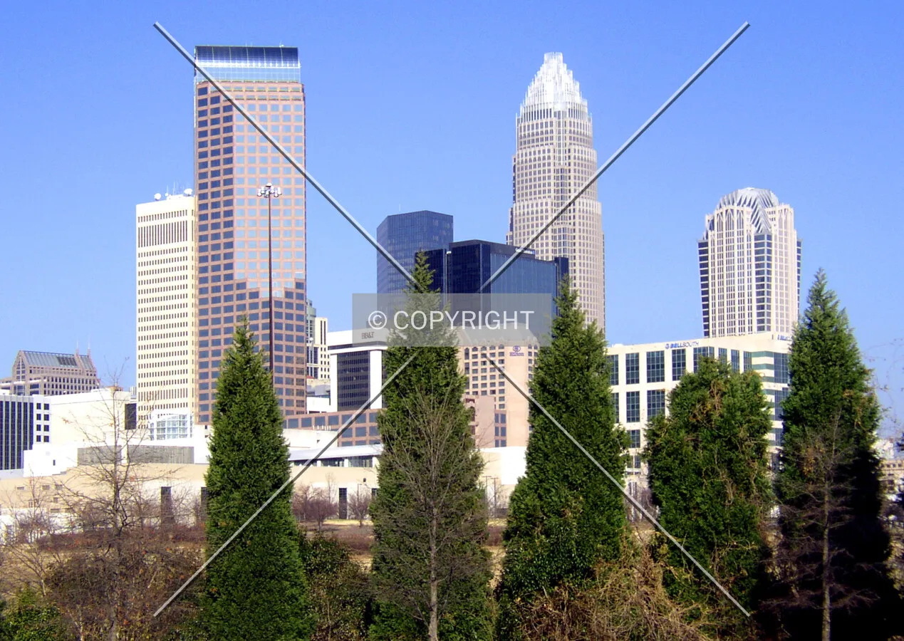 Looking northwest from McDowell Street