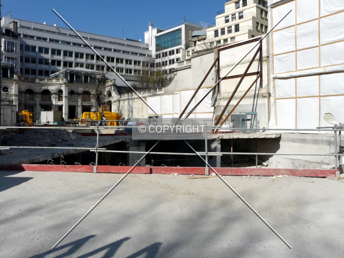 View of the old underground structure