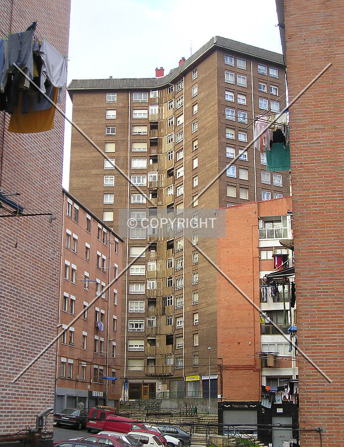 View between buildings