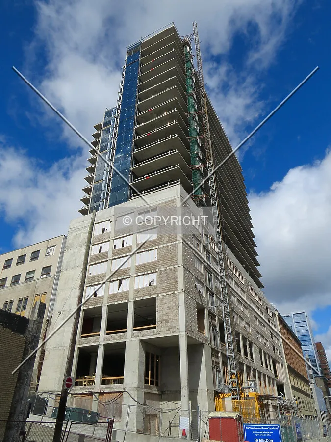 View to the northwest from Granville Street