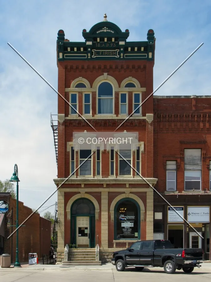Full east elevation from across South Main Street