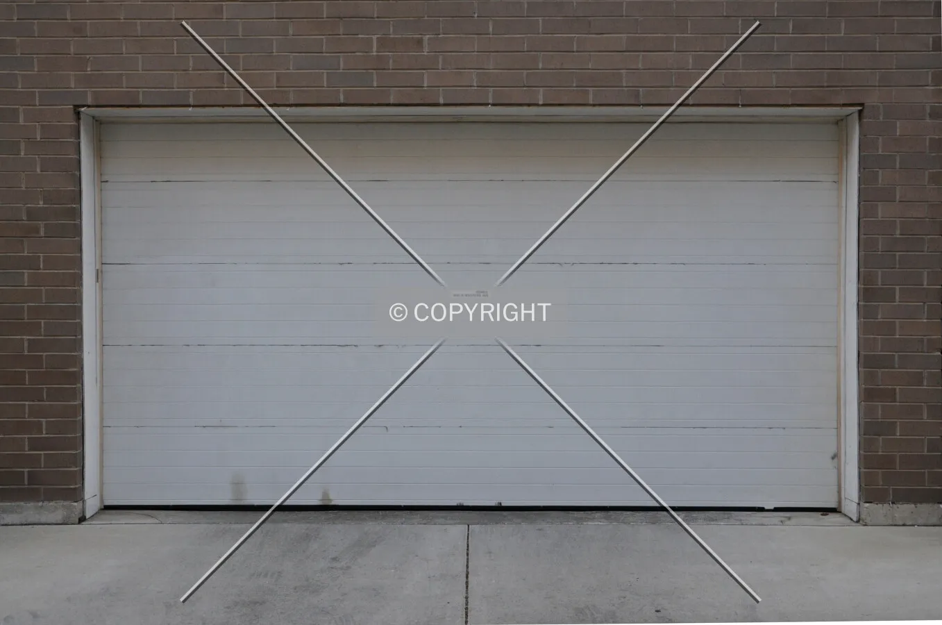 Garage door along Winnebago Avenue. March 21, 2012.