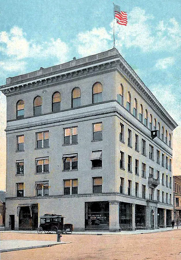 Vintage view from the northeast