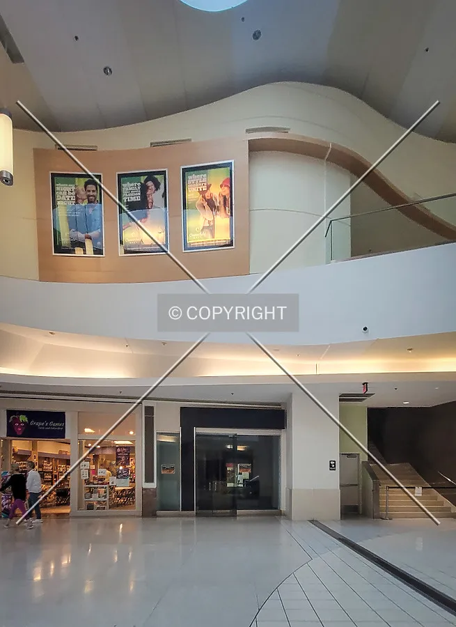 The second floor near the former AMC theater; October 26, 2023
