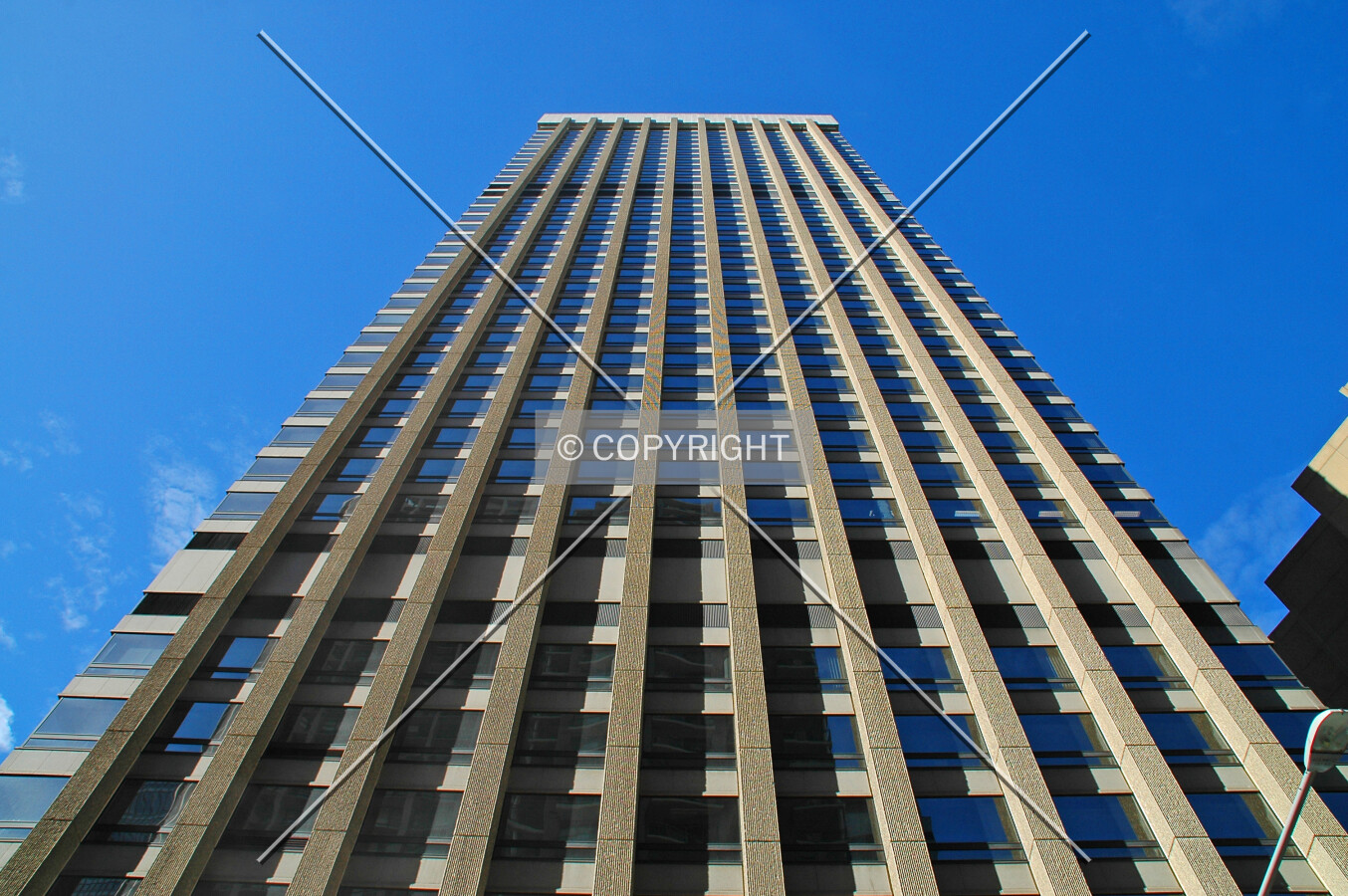 Looking up the west side