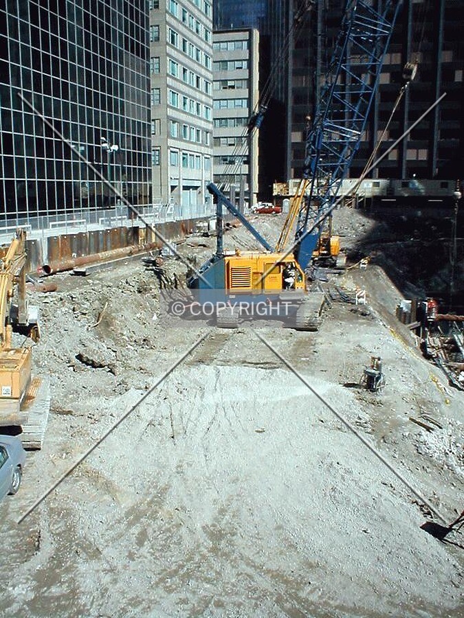 Site view looking east from Wacker Drive