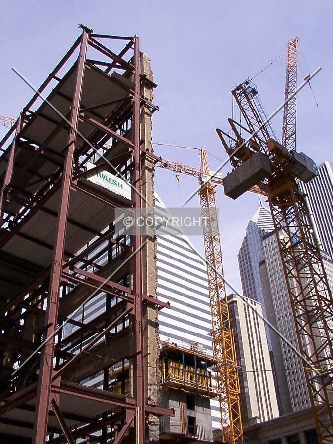 Looking up from the southwest