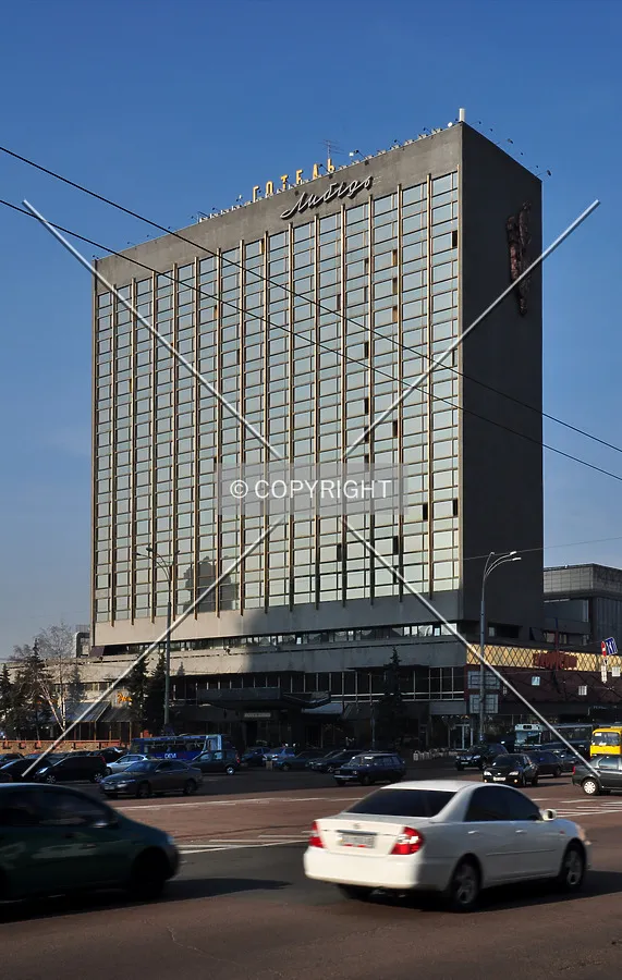 View from across Peremohy Square