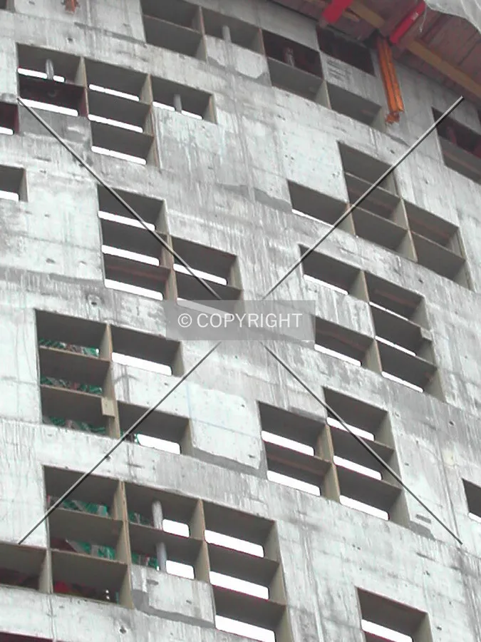 Another close view of the top floors