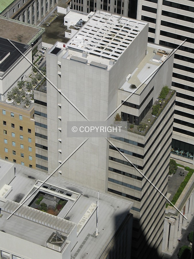 Looking down from 555 California Street