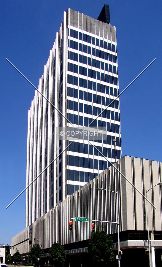 Looking up from the west on Morris Avenue