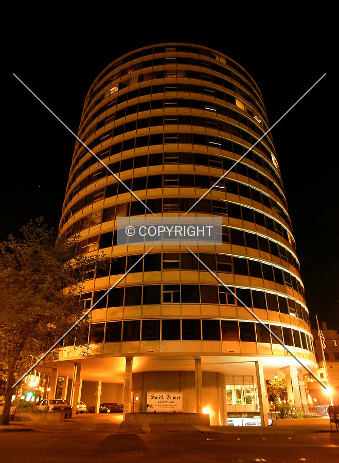 Western view at night
