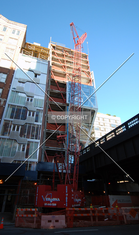 Looking up from West 23rd Street