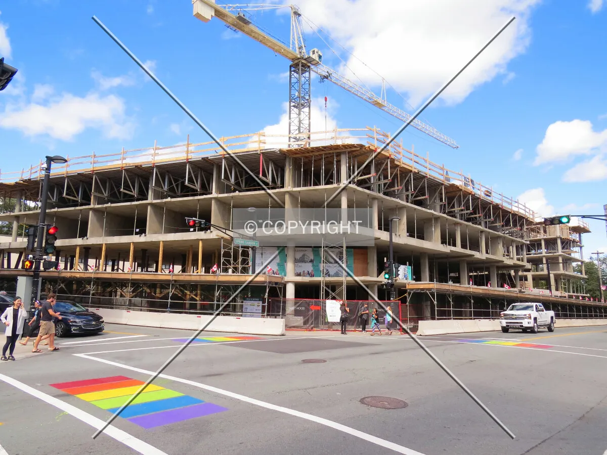 View to the northeast across Queen Street & Spring Garden Road