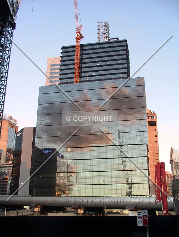 West facade at sunset