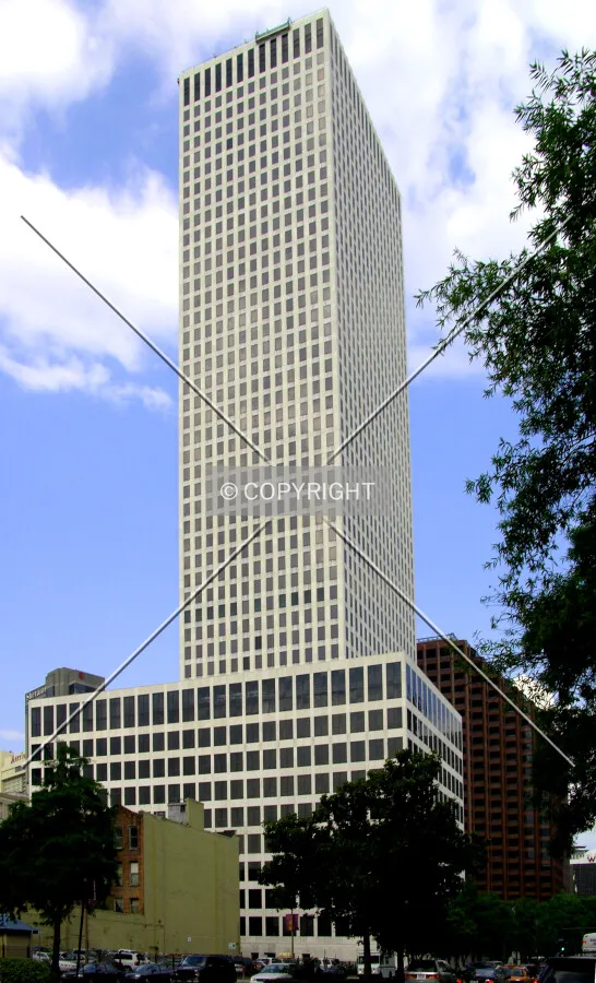 Looking northeast from Poydras Street