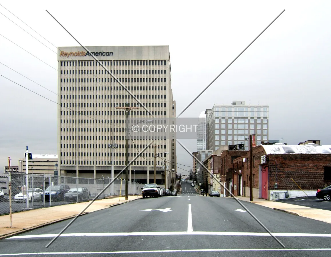 View from the north at 6th Street