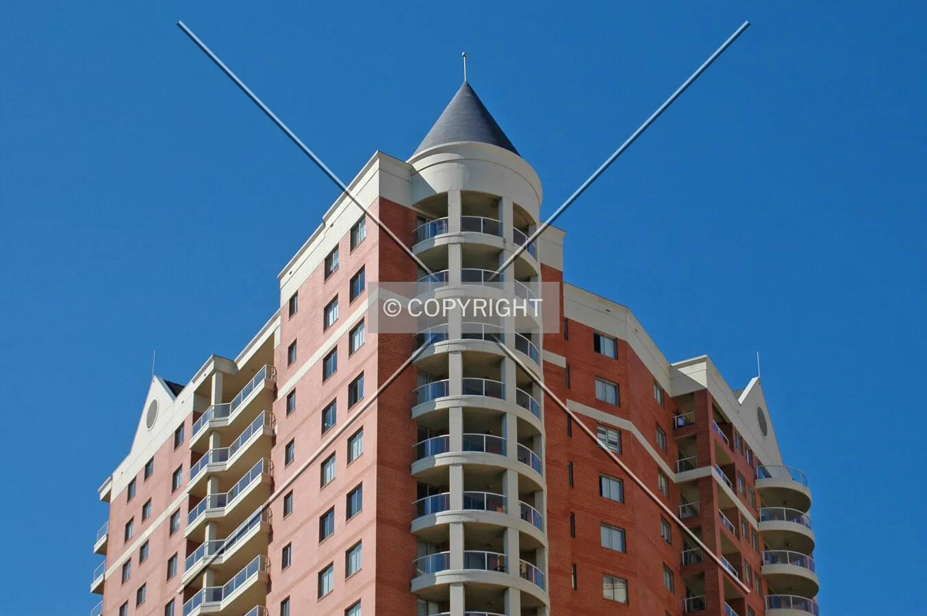 Top of the southwest corner