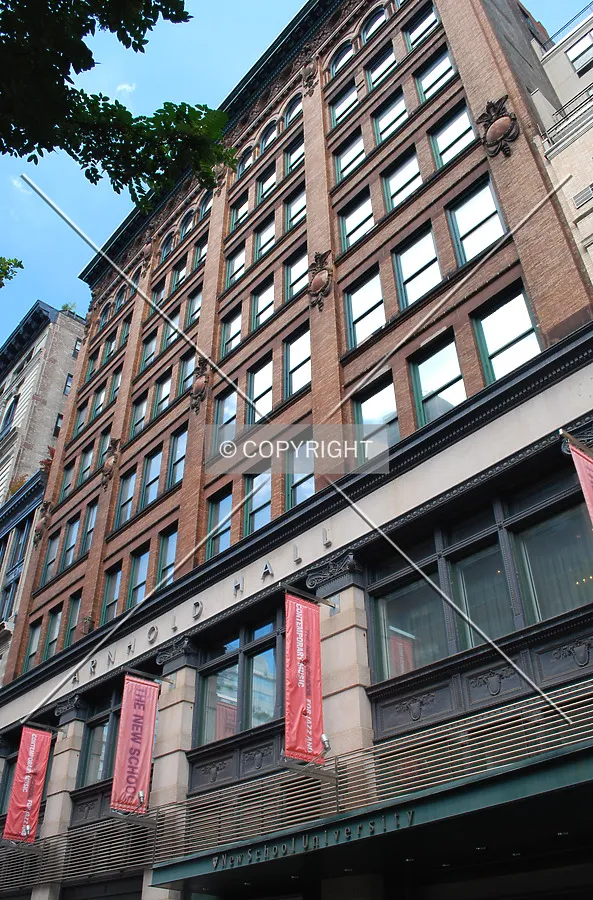 Looking up from West 13th Street