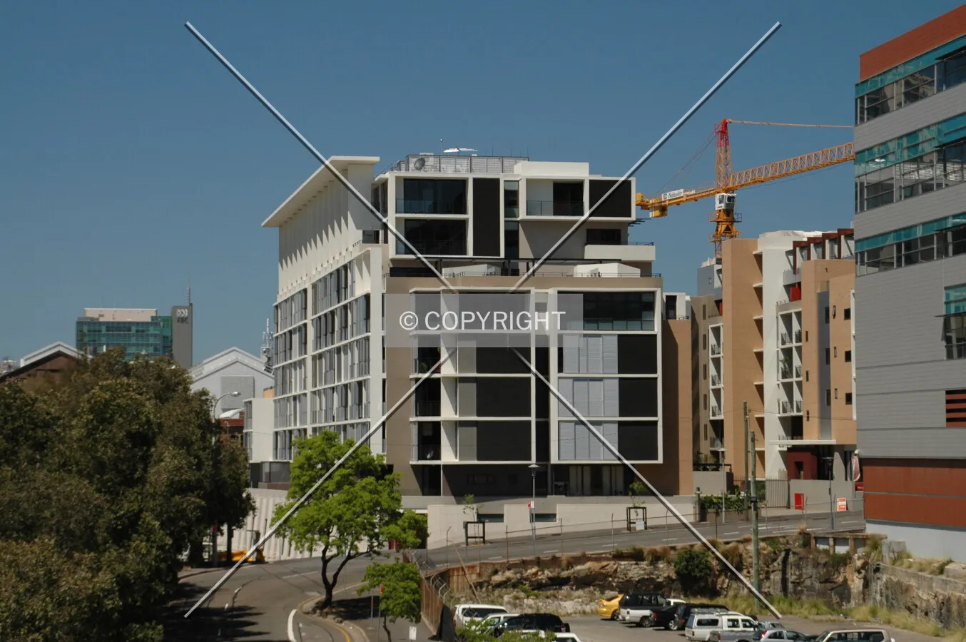 View to the south from the Western Distributor