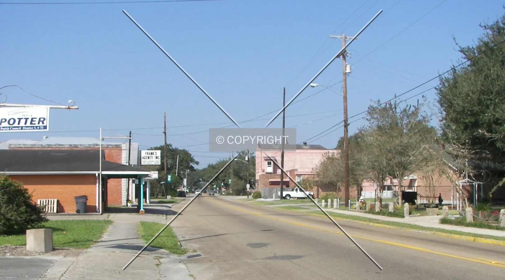 View from the east on Main Street