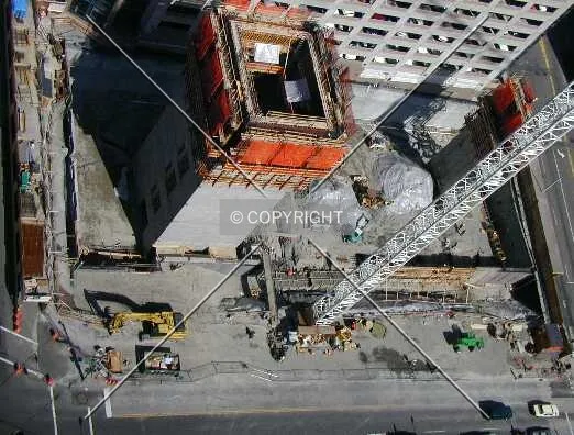 Looking down