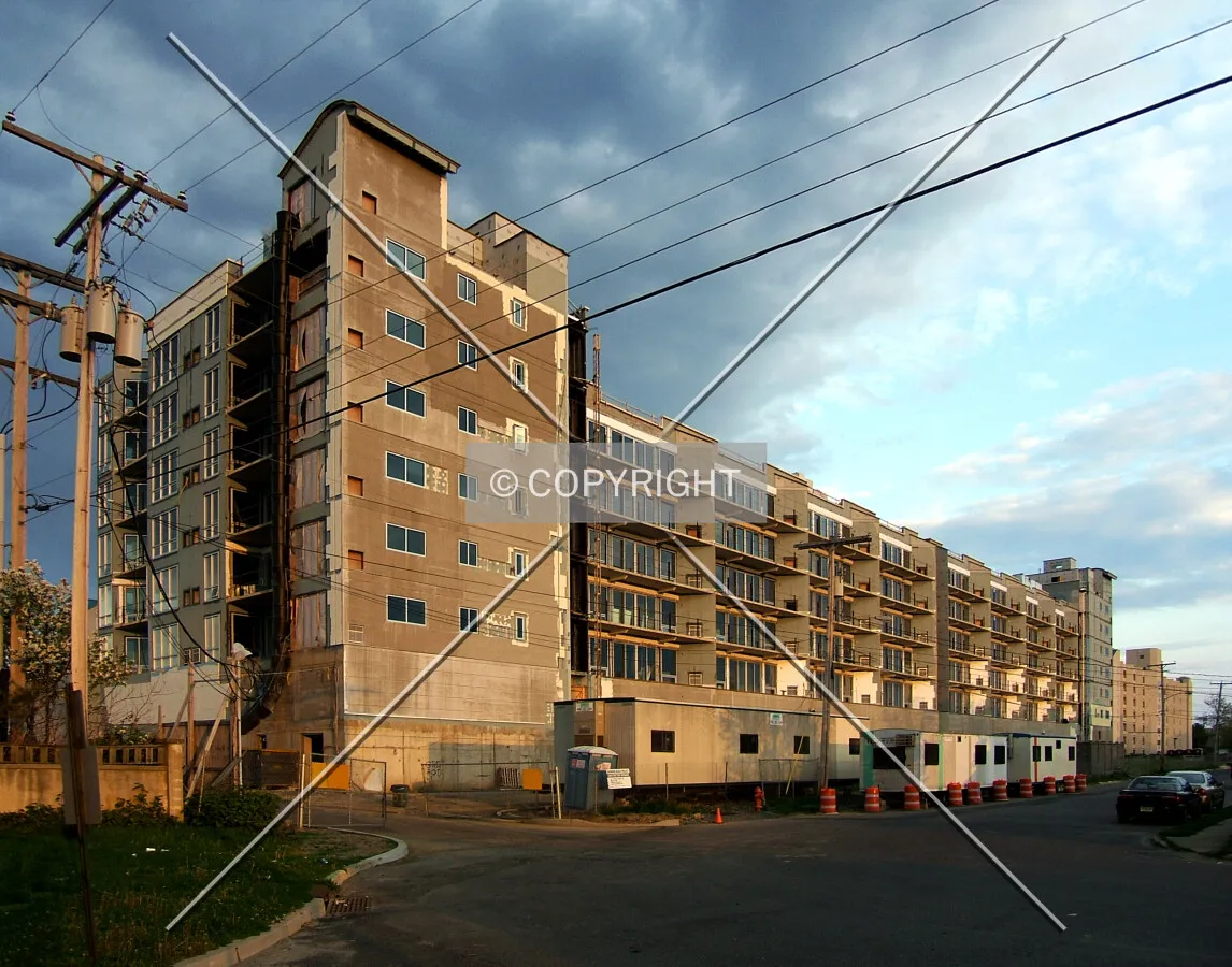 View from the northwest along Clifton Street
