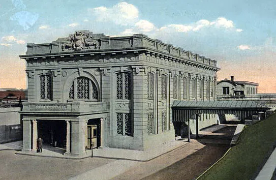 Vintage view from the southwest