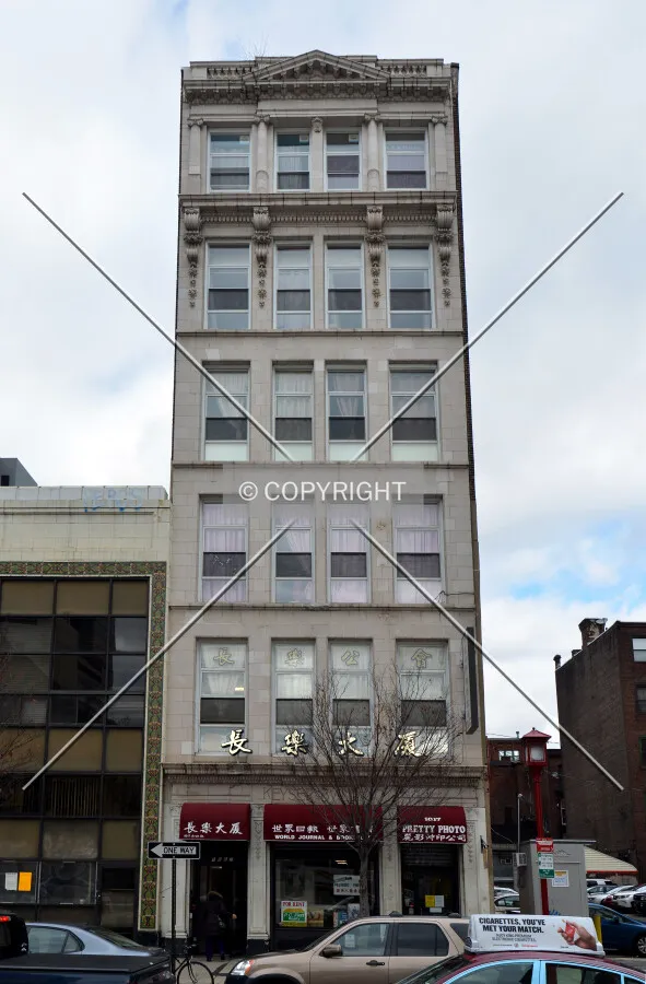 View from the south on Arch Street