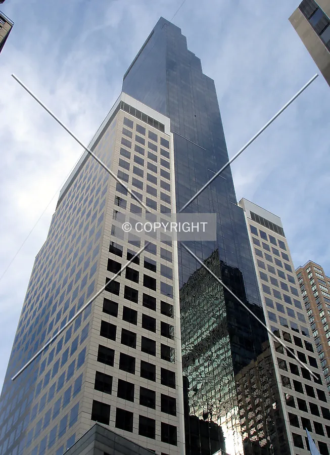 Looking up the southeast corner