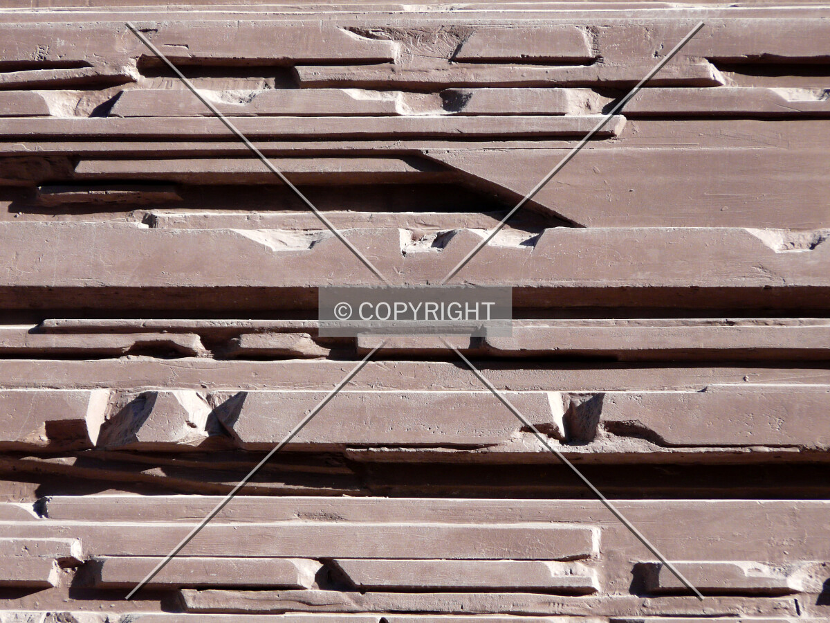 Detail of the cladding between windows