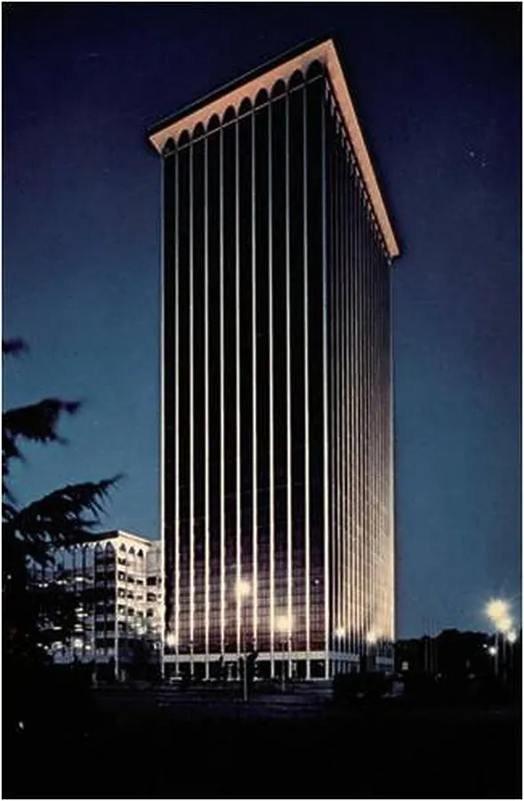 Vintage view at night
