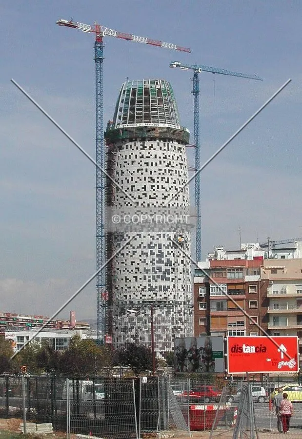 View of the building from Teatre Nacional de Catalunya
