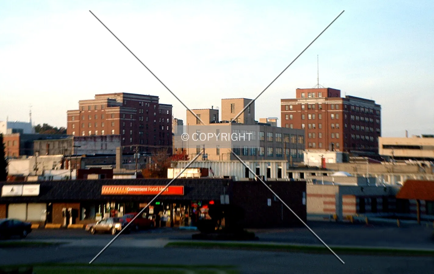 View from the southeast