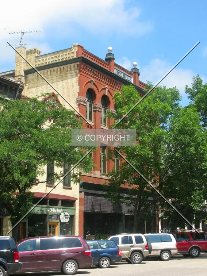 View to the northwest across Division Street